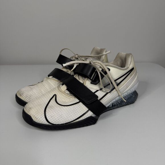 Nike Weightlifting Shoes Mens 12 White Romaleos 4 CrossFit Fitness main image 6